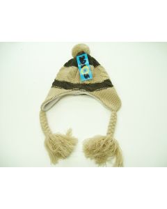 KAOS CABLE KNIT BEANIE WINTER BOYS GIRLS KIDS SNOWBOARDING SKIING ONE SIZE