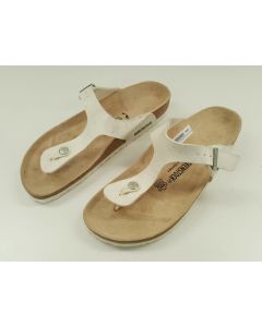 BIRKENSTOCK BIRKENSTOCKS SANDALS MENS WOMENS LEATHER SLIP ON SUMMER WHITE SIZE 43 - M10