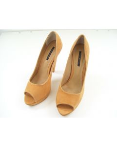 TONY BIANCO SHOES PEEP TOE LADIES FORMAL DRESS SUEDE HEELS TULLOCH SIZE 8.5