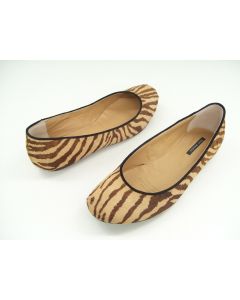 TONY BIANCO SHOES BALLET FLATS LEOPARD PRINT LADIES SIZE 8 WORK