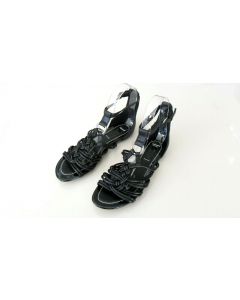 SIREN GLADIATOR SANDALS LADIES SHOES SIZE 5 FLIP FLOPS ANKLE STRAP BLACK