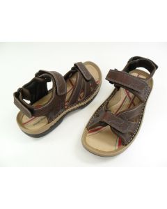 HUSH PUPPIES MENS LEATHER SANDALS BROWN SIZE 7 BOOMER SHOES SUMMER CASUAL