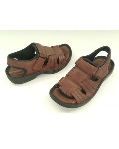 HUSH PUPPIES MENS SANDALS SHOES BROWN LEATHER CASUAL BEACH SUMMER US SIZE 7