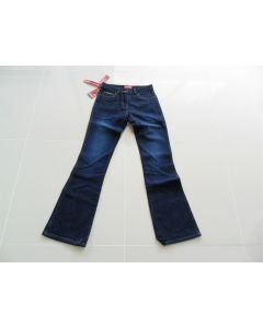 LADIES DENIM JEANS THOMAS COOK STRETCH LOW RISE REGULAR FIT WASHED INDIGO SIZE 8