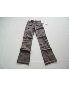 LADIES CARGO JEANS AJOY WOMENS STRETCH COTTON SIZE 8 LIGHT BROWN 7 POCKETS