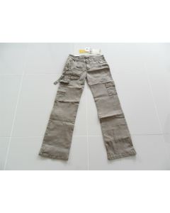 AJOY LADIES CARGO JEANS SIZE 12 STRETCH OLIVE COTTON ELASTIN CASUAL DRESS WOMENS