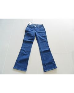 LADIES DENIM JEANS WRANGLER COWBY CUT MID RISE WOMENS COTTON BLUE NAVY SIZE 34