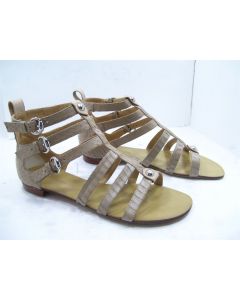 TONY BIANCO SHOES GLADIATOR SANDALS LADIES FLIP FLOPS ANKLE STRAP SALUTE SIZE 7