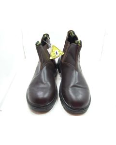 MENS WORK BOOTS PURNELL TRADIE BLACK GENUINE LEATHER  PULL ON CASUAL SIZE 13