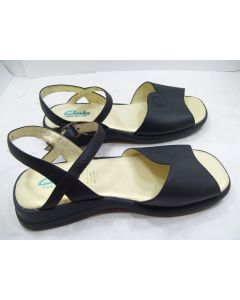 LADIES SANDALS CLARKS SHOES WOMENS SIZE 36 DARK BLUE ANGEL DRESS CASUAL SUMMER