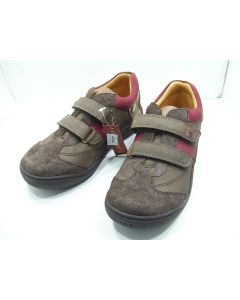 BOYS GIRLS SHOES LEATHER KIDS GREY CASUAL DRESS FORMAL GARVALIN BIOMECHANICS