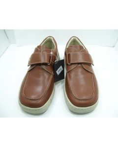 BOYS SHOES LEATHER BOAT KIDS BROWN CASUAL DRESS FORMAL GARVALIN BIOMECHANICS