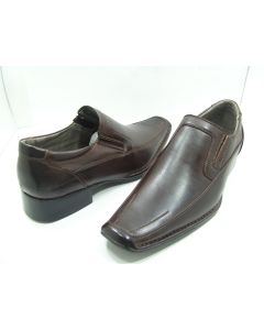 MENS FORMAL DRESS SHOES BROWN SIZE 41 LEATHER BENNICCI RALPH-M CASUAL 