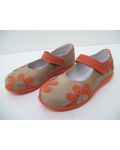 GIRL SHOES LEATHER BALLERINA DRESS FLORAL CASUAL FORMAL SIZE 32 GULLIVER