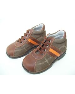 BOYS LEATHER BOOTS BROWN ZORIN LACE UP DRESS FORMAL SHOES SIZE 24 SPAIN VILLENA