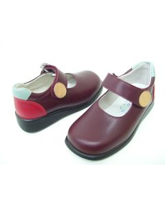 GIRL SHOES LEATHER BROWN DRESS CASUAL FORMAL ZORIN VILLENA SIZE 25 MADE IN SPAIN