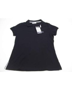 ROHNISCH LADIES GOLF TEE TOP SIZE S BLACK GOLFING SHORT SLEEVE COTTON ELASTANE