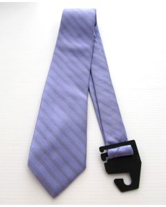 Carlo Visconti Mens Tie Formal Striped Handcrafted Italian Design PURPLE GREY