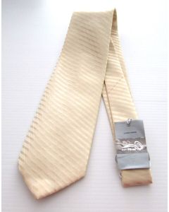 Mens Tie Formal Striped GOLD Handcrafted Necktie Classic SAINT RIVER