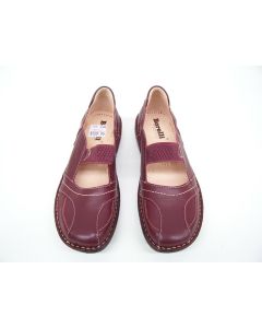 BORELLI AMY LADIES LEATHER CASUAL FLATS DRESS SHOES RED SIZE 6 WOMENS COMFORT