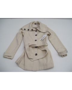 RUSTY LADIES JACKET DRESS FORMAL WORK CORPORATE WE WALK HOODIE 10 CREAM BEIGE