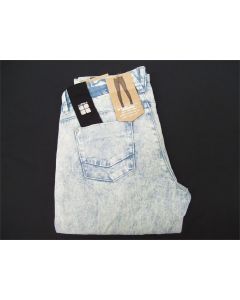 LADIES JEANS DENIM INSIGHT ACID WASH STRETCH SLIM SKINNY WOMENS ANKLE ZIP COTTON