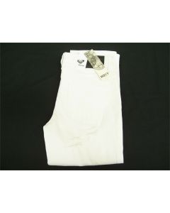 LADIES DENIM JEANS ROXY WOMENS RIPPED STRETCH  SIZE 6 COTTON WHITE SLASH 