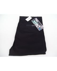 BILLABONG LADIES WOMENS COTTON PANTS SIZE 30 BLACK STRAIGHT LEG STYLER