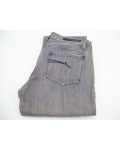 LADIES DENIM JEANS NOBODY LOW SLIM WOMENS COTOTN CHROMED GREY SIZE 26 CLASSIC