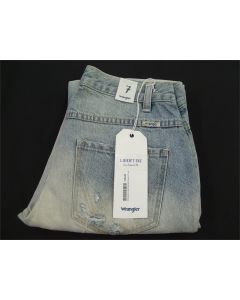 LADIES DENIM JEANS WRANGLER BOYFRIEND FIT WOMENS COTTON RIPPED LIBERTINE SIZE 7