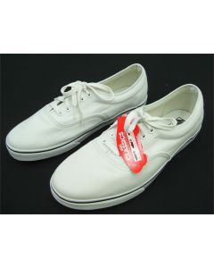 VANS MENS CASUAL SKATEBOARD SKATER SHOES SLIP ON CANVAS SIZE 13 LPE TRUE WHITE