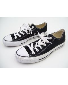 CONVERSE UNISEX ALL STAR OX BLACK CANVAS SHOES SIZE MENS 6 WOMENS 8 CASUAL