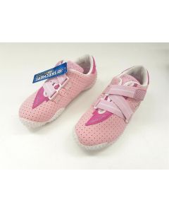 SKECHERS GIRLS SHOES SIZE 5 RUNNERS SNEAKERS LEATHER SPORT PINK WHITE BUGABOOS