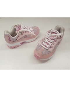 SKECHERS GIRLS SHOES SIZE 1 RUNNERS SNEAKERS LEATHER SPORT STAMINA SEVERITY PINK