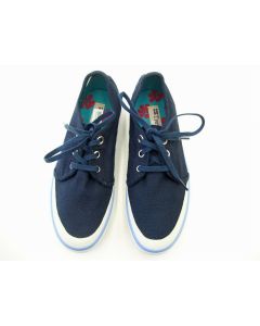 TRETORN GULLWING MENS CASUAL CANVAS LEATHER TRAINERS SHOES SIZE 7 NAVY BLUE LACE