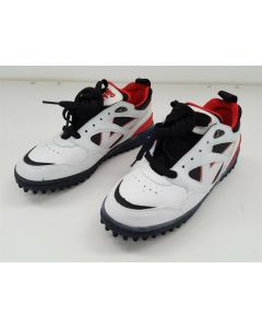 MENS HOCKEY SHOES PITCH FIELD SPORT LEATHER VITRO THAMES I WHITE  RED SIZE 7.5