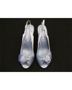 LADIES DRESS SHOES SIZE 10 FORMAL HEELS HIGH HEEL SLING BACK LILY ROSE BLUE