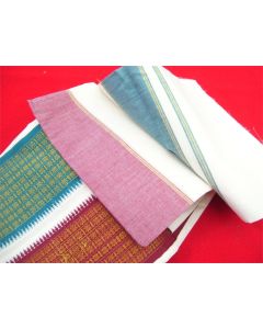 SAREE SARI INDIAN DESIGNER BLOUSE FABRIC HAND EMBROIDERED WEDDING COTTON MUSLIN