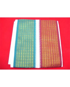 SAREE SARI INDIAN DESIGNER BLOUSE FABRIC HAND EMBROIDERED WEDDING COTTON MUSLIN