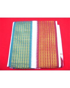 SAREE SARI INDIAN DESIGNER BLOUSE FABRIC HAND EMBROIDERED WEDDING COTTON MUSLIN