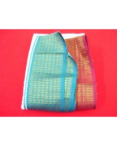 SAREE SARI INDIAN DESIGNER BLOUSE FABRIC HAND EMBROIDERED WEDDING COTTON MUSLIN