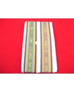 SAREE SARI INDIAN DESIGNER BLOUSE FABRIC HAND EMBROIDERED WEDDING COTTON MUSLIN