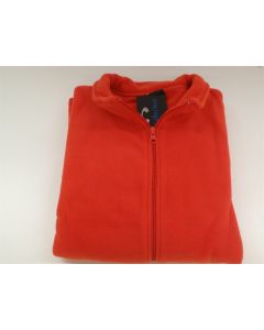 BIZ COLLECTION PF631 FLEECY ZIPPED LONG SLEEVE JACKET ORANGE SIZE 24