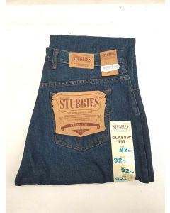 STUBBIES CLASSIC FIT MENS JEANS BLUE SIZE 36 92 STRAIGHT FIT DENIM COTTON