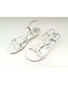 DIANA FERRARI LADIES SANDALS SIZE 10 SHOES WHITE LEATHER SHILOH DRESS CASUAL
