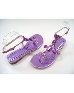 UNIQUE LADIES SANDALS SIZE 5 DRESS SHOES ANKLE STRAP LEATHER JEWEL EU37