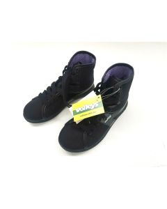 DUNLOP VOLLEYS KIDS SHOES BOYS GIRLS HIGH TOPUNISEX LACE V CAN Y BLACK SIZE 13
