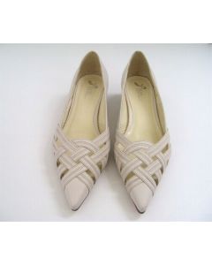 LADIES FLATS POINTED TOE SHOES WORK SIZE 9 HEELS FORMAL DRESS PIERRE FONTAINE