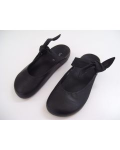 Unique Womens Slip on Sandals Clogs Shoes Black AU SIZE 4.5 Leather Open Back