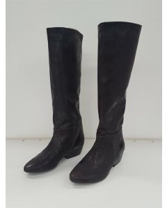 URSULA MARCO LADIES BOOTS LEATHER DARK BROWN SIZE 35 DESIGNER WOMENS 64596